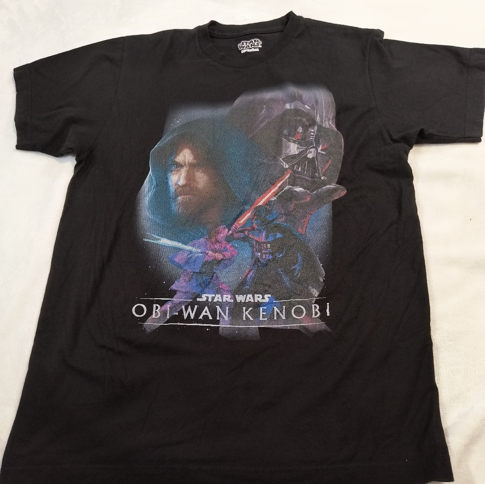 Star Wars Obi-Wan Kenobi vs Darth Vader T-Shirt Black Men’s